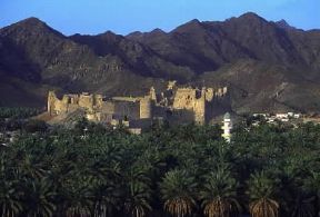 `Oman . Una rigogliosa oasi presso Bahla.De Agostini Picture Library/C. Sappa